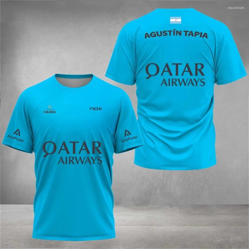Mens T Shirts Cool Padel Breathable Short Sleeved Fitness Series Summer Quick Drying Street Top Sports T-shirt