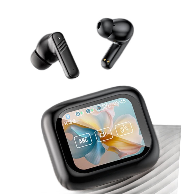 color screen earphones tws inear noise reduction