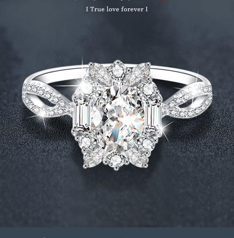 Sophisticated Oval Shape Engagement Jewelry Piece Featuring Moissanite Gemstone
