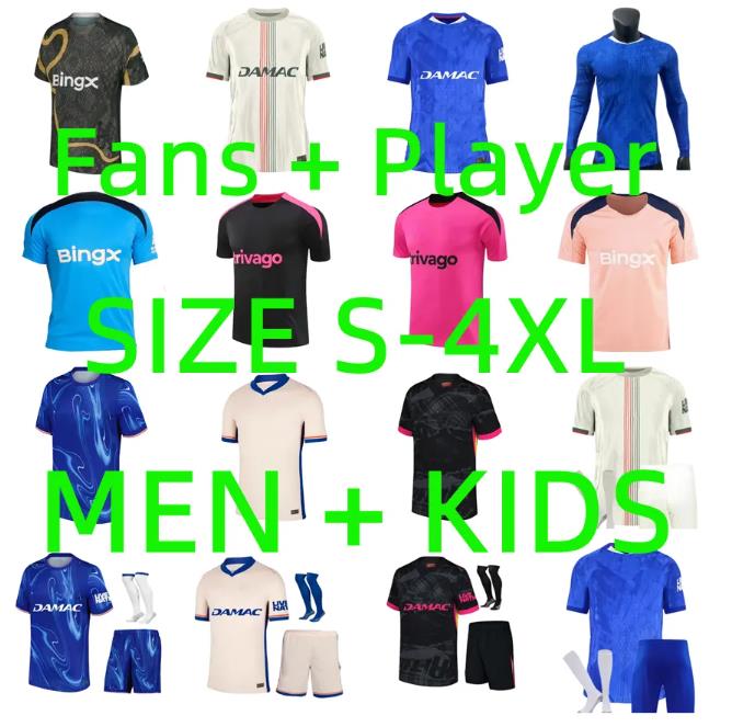 24 25 26 CFC ENZO NKUNKU MUDRYK Soccer Jerseys chelseas fc Men Kids Kit 2025 2026 NETO SANCHO MADUEKE CAICEDO N.JACKSON PALMER COLWILL Football Shirt Player version