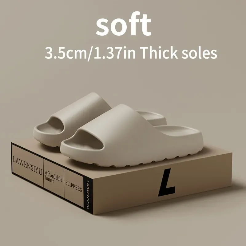 Soft Slippers Feel Like Stepping on Shit Thick Soled Sandals Summer New Non Slip Wearing Sandals Relaxation Breathable Lightweight House 2025s