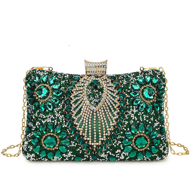 Dinner Bag Dinner Bag Banquet Sparkling Diamond Handbag One Shoulder Diagonal Cross Women S Qipao Evening Dress Bag Fashionable And Casual High End KQ
