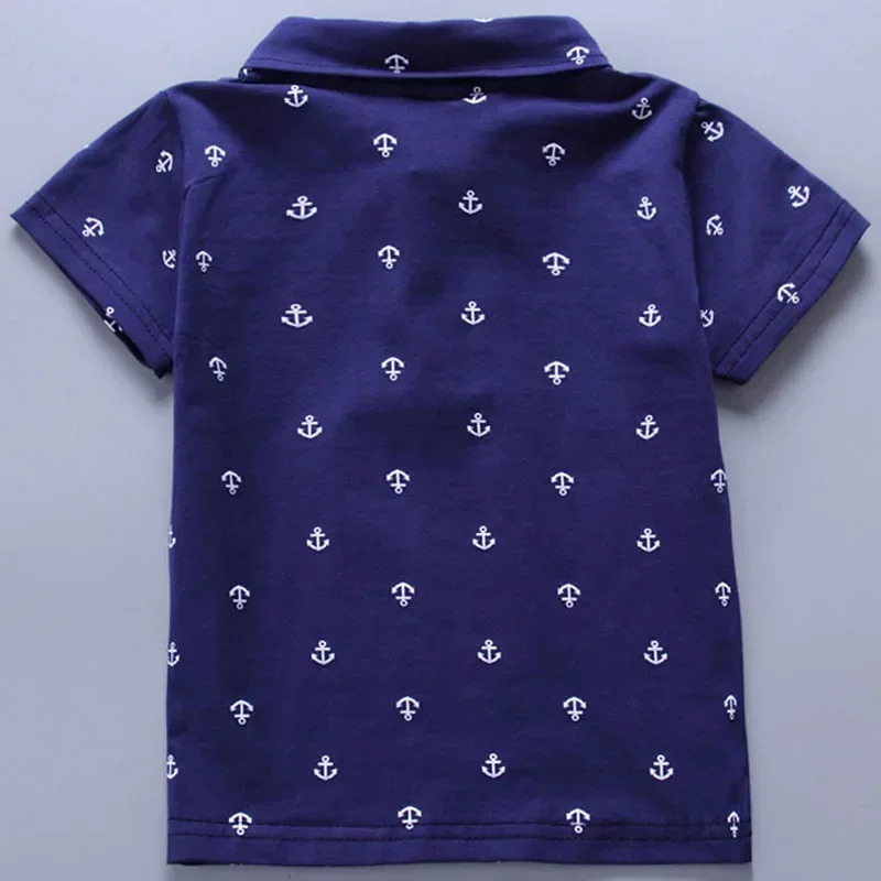 Summer Baby Boys Shirts Short Sleeve Lapel Clothes for Girls Cotton Breathable Kids Tops Outwear 12M-5Y 250508