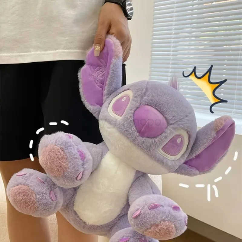 Disney Cartoon Purple Stitch Doll Star Baby Kawaii Plush Toy Girls Birthday Doll Girlfriend Valentines Day Gift 25cm/30cm/45cm Z250508