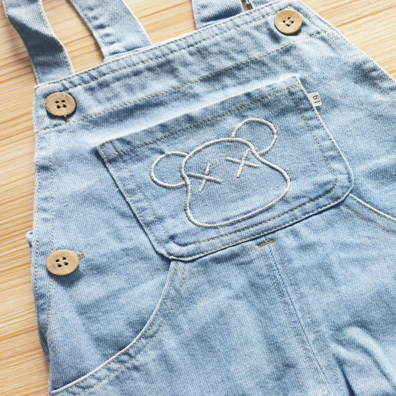 IENENS Boy Girl Overalls Toddler Clothes Child Jumpsuit Infant Denim Dungarees 1 2 3 4 Years Spring Autumn Baby Soft Jeans 250508