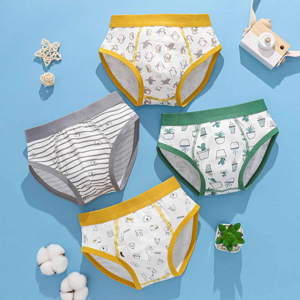 Children Boys Boxer Briefs Cotton Underwear Small Medium Big Boys 12-15 Years Old Teenager Shorts Breathable M L XL 2XL3XL 250508