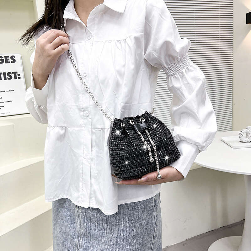 Dinner Bag Dinner Bag Women S New Trendy Western Style Texture Shoulder Fashion Chain Diagonal Water Bucket Bag KQ KQ