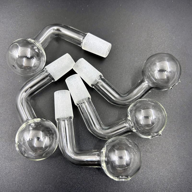 Big Bowl Glass Oil Burner Pipe with 30mm Ball 10mm 14mm 18mm Thick Clear Pyrex Pipes Glass Tube for Smoking