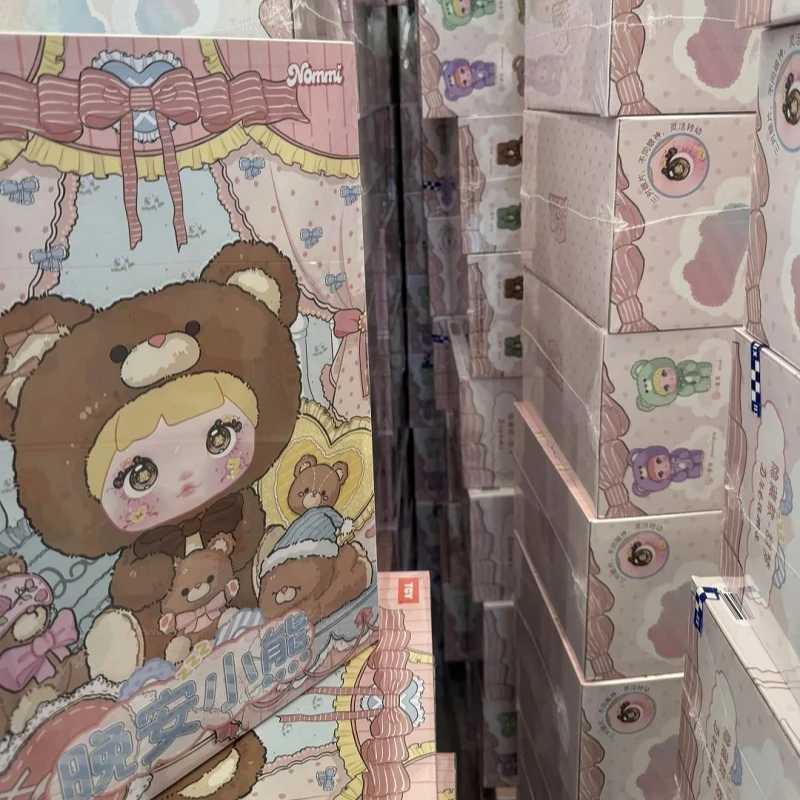 Genuine 400% Nommi Goodnight Bear Series Mystery Box Cute Vinyl Plush Toy Kawaii Doll Decoration Fashion Children Birthday Gift W2505478508