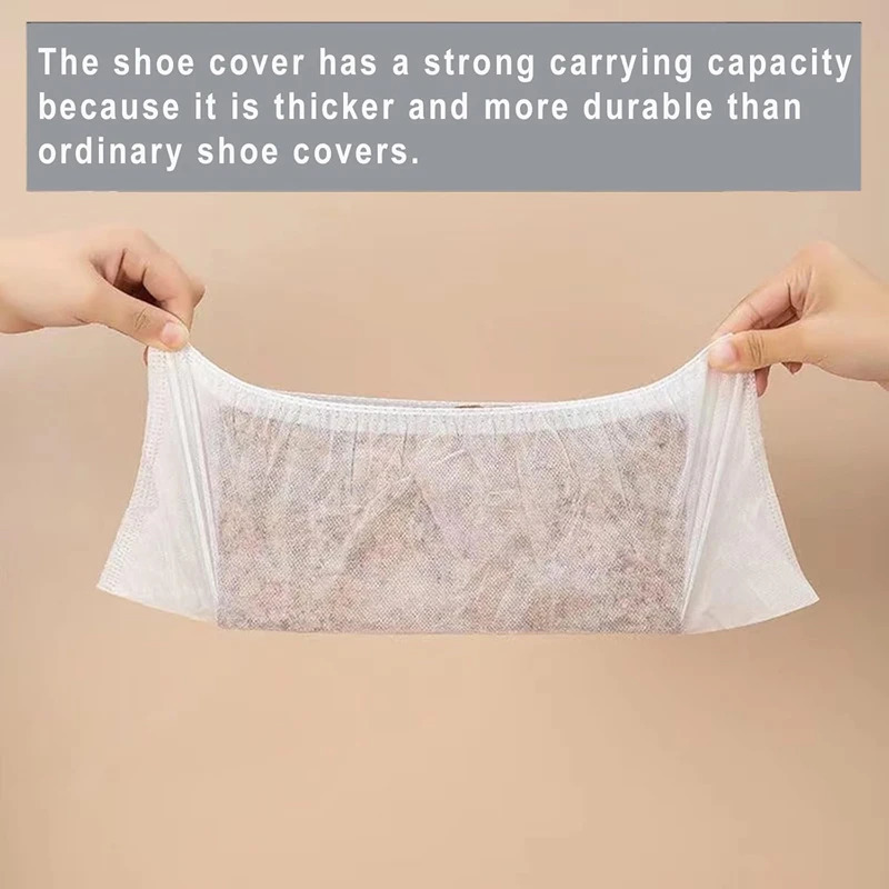 100 pieces of disposable boots and shoe covers with anti slip properties used as nonwoven for flooring indoor shoes household 250428s