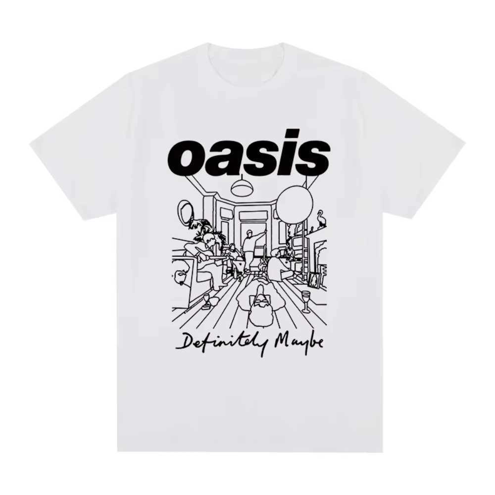 Oasi Band Rock Band Vintage Women Print T-shirt Cotton Men T Shirt New Tee Tshirt Womens TopsT250508