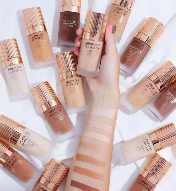 Brand 30ml Airbrush Flawless Foundation Stays All Day and Night Makeup Liquid Foudation 4 colors 1N 2N 1C 2C Foundation Hydration