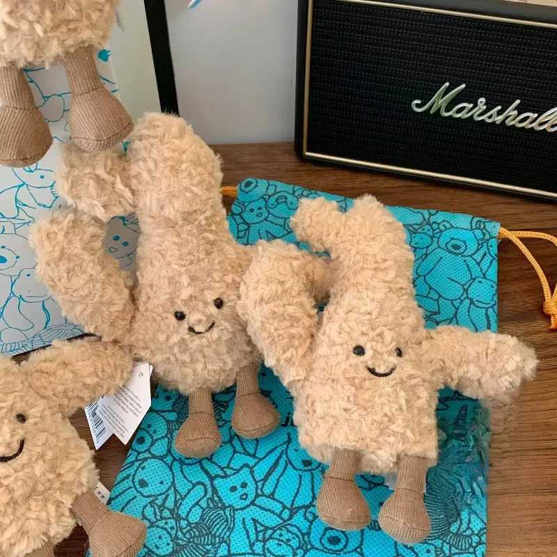 Al sheepskin 18cm ginger plush cute food sticker doll bed decoration cat dog interactive toy gift jelly Y250508 L250811 XJ260303