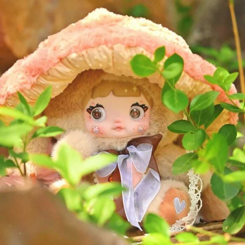 Genuine Nommi Mushroom Hat 400% Series Plush Blind Box Cute Vinyl Plush Doll Decoration Model Children Mystery Box Toy Girl Gift W250508
