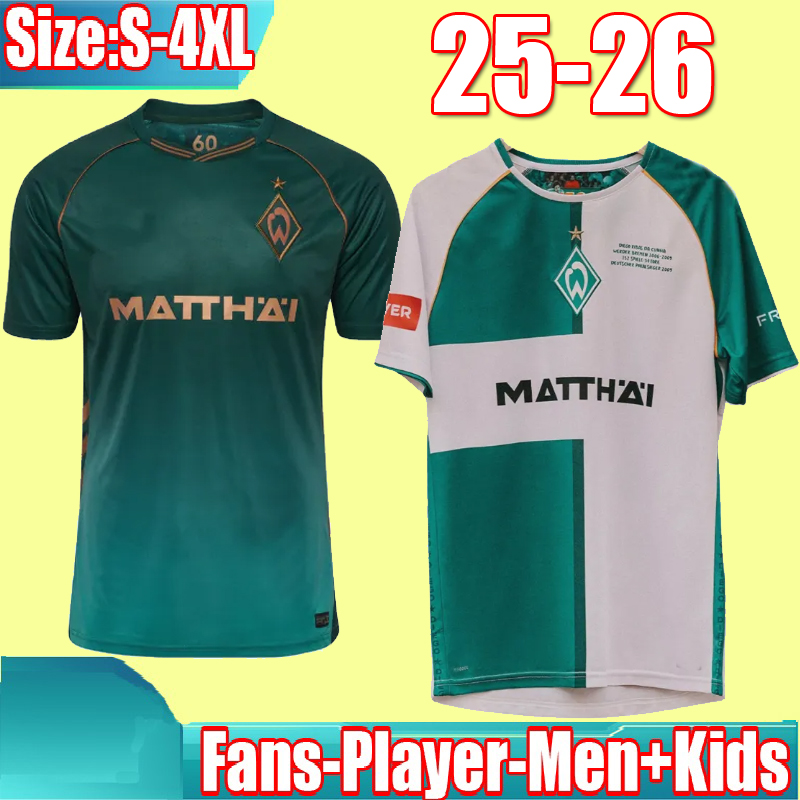 25 26 Werder Bremen special Soccer Jerseys 2025 2026 Bittencourt FRIEDL PIEPER home away third Mens kids kit football shirt