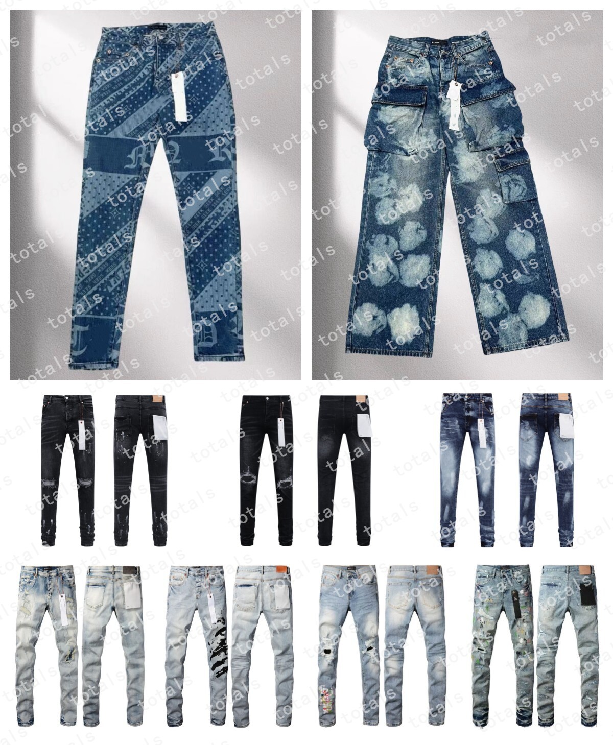 Jeans Men Baggy Jea… - image