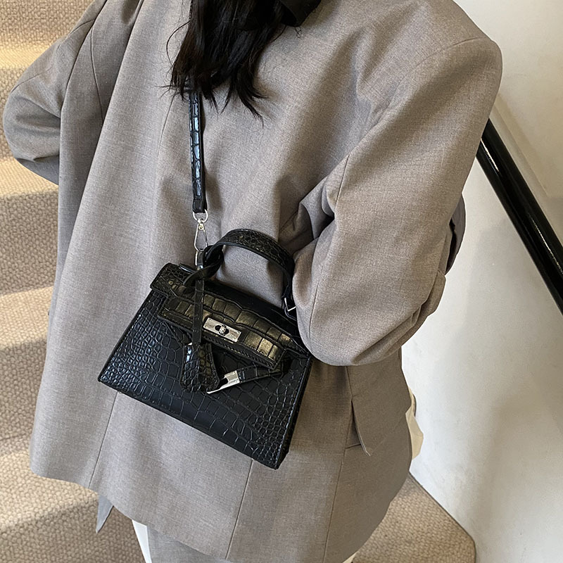 2025 Hot Sale Designer-Inspired Crocodile Tote Bag - Premium Adjustable Crossbody Purse with Top Handle, Minimalist Kelly-Style Bag