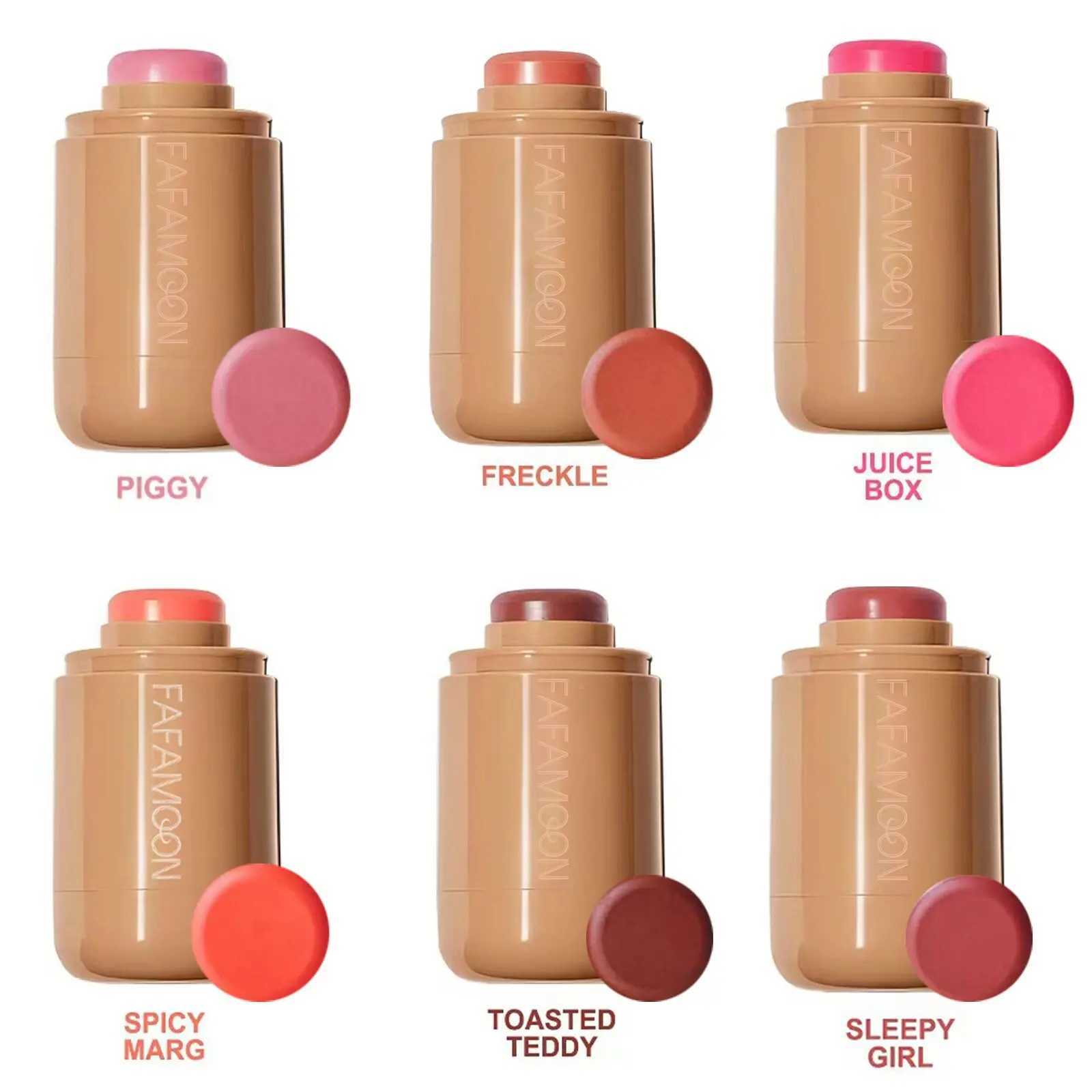 Long-Lasting Matte Blush Stick | Natural Contour Blush for a Soft Flawless Look Easy-to-Blend Lightweight Formula for SmoothXJ250508