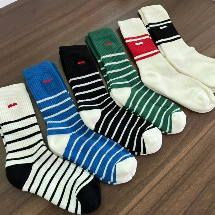 Designer Mens Womens Socks 12 Colors Sports Four Seasons Letter Print brand Cotton Mens and Womens Mid Tube Socks
