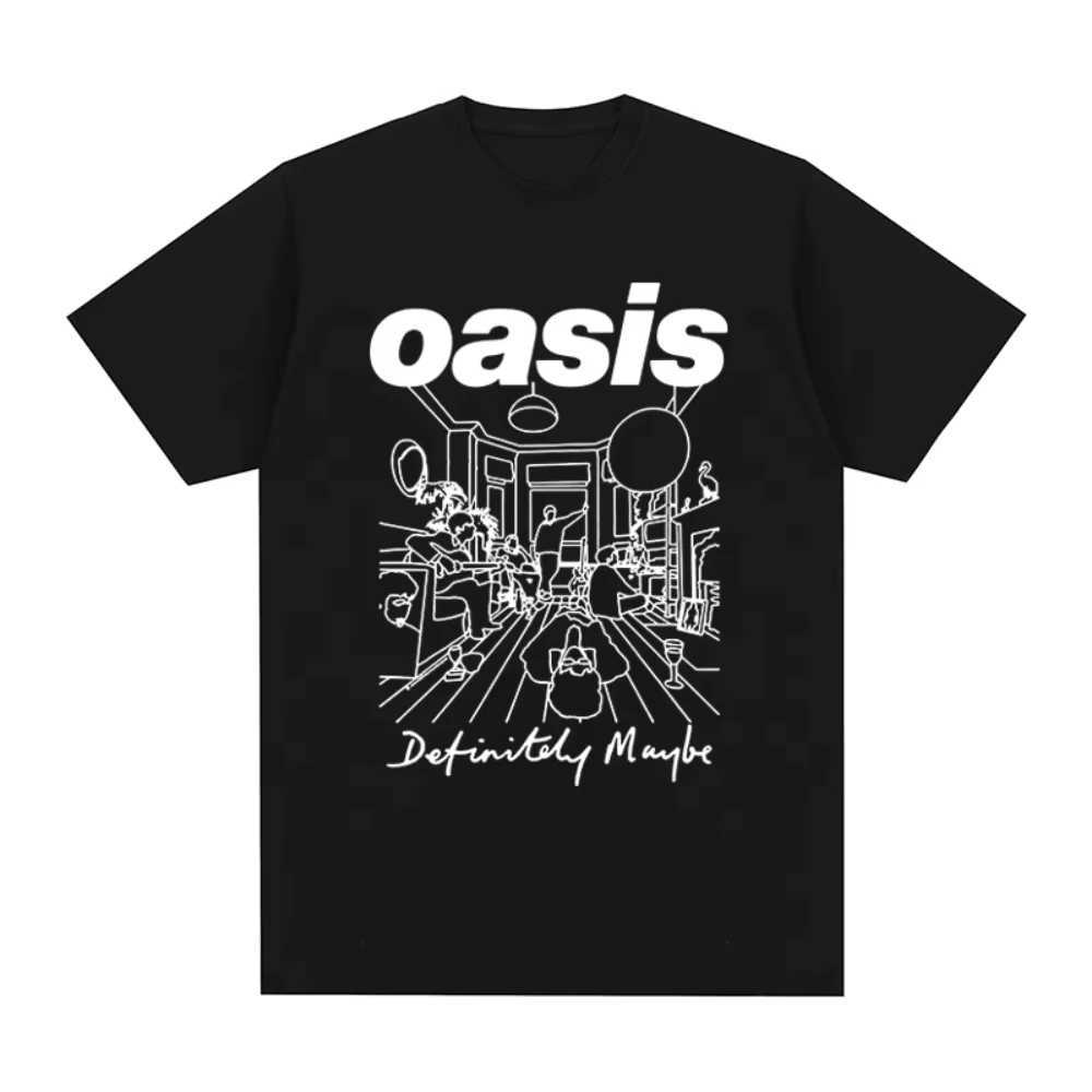 Oasi Band Rock Band Vintage Women Print T-shirt Cotton Men T Shirt New Tee Tshirt Womens TopsT250508