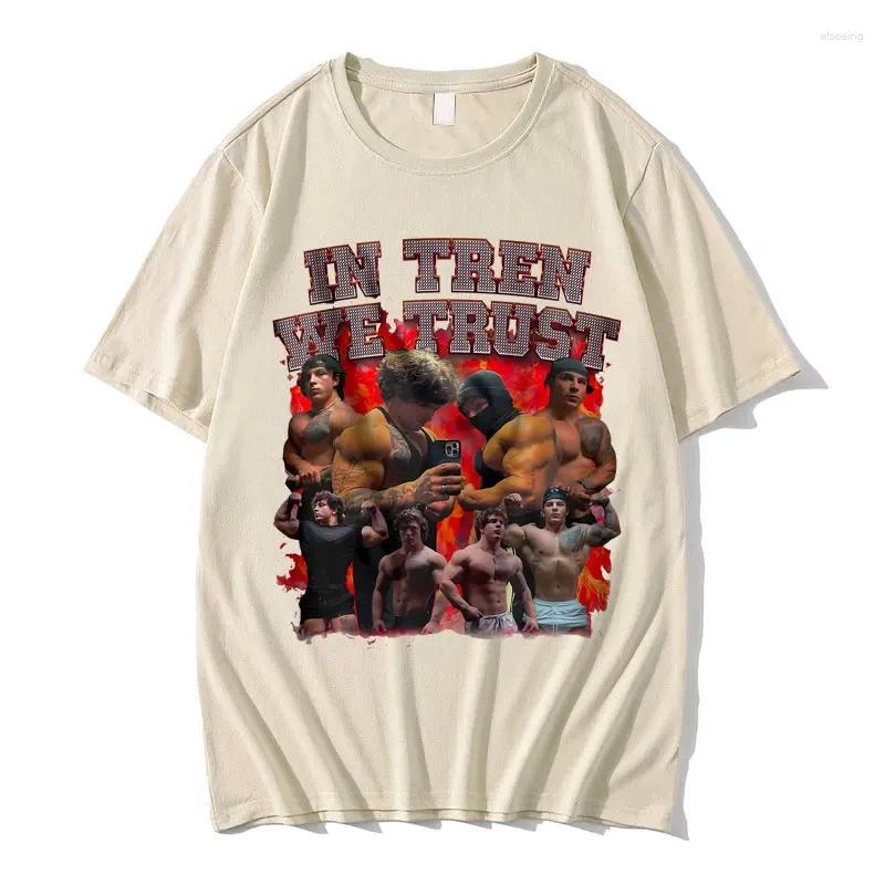 Men's T Shirts Tren Twins Oversized T-shirt Gift For Bodybuilders Gym Rats Print Men Women's Fashion Tees Unisex Vintage Loose Tshirt