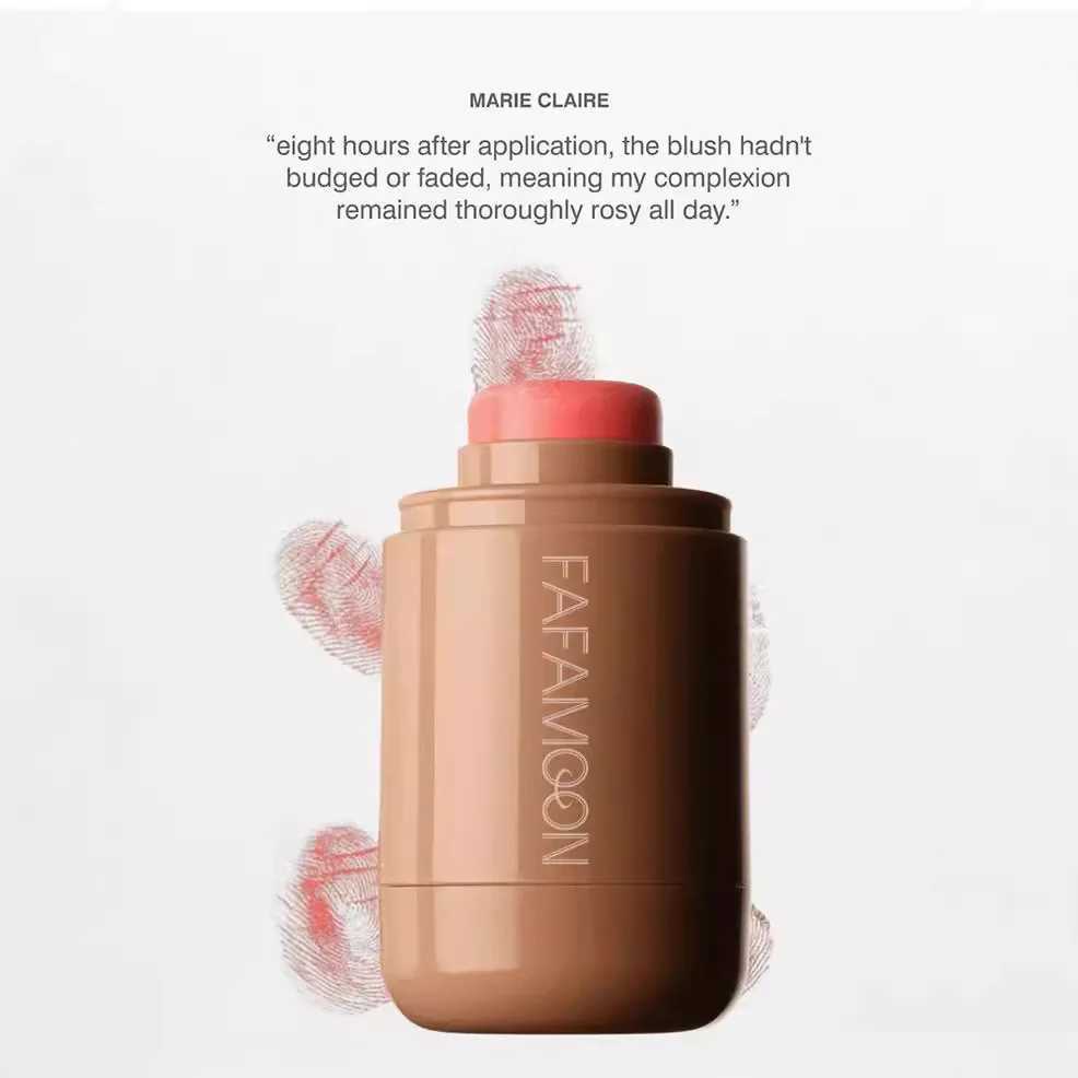 Long-Lasting Matte Blush Stick | Natural Contour Blush for a Soft Flawless Look Easy-to-Blend Lightweight Formula for SmoothXJ250508