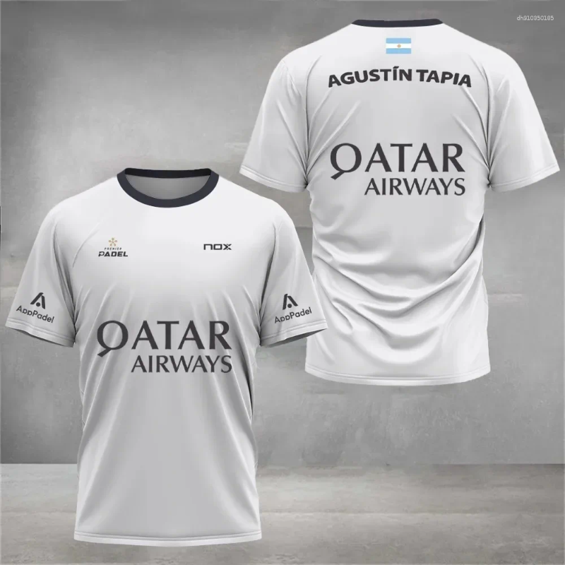 Athletic & Outdoor Apparel Exercise & Fitness Wear Cool Padel Breathable Fitness T-Shirt Summer Short Sleeve And Women's Top 3D Digital Printing 