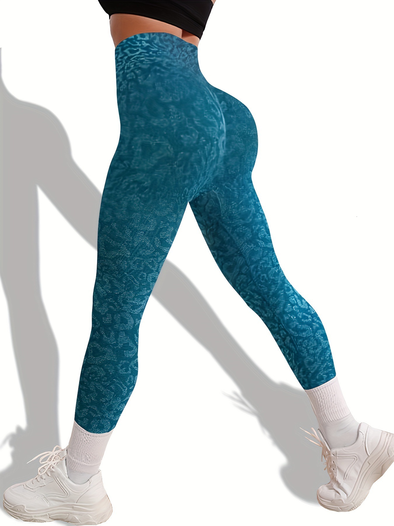 Sports yoga, fitness, slimming, high elasticity lifting line, peach hip yoga pants, women's leggings, cycling and running