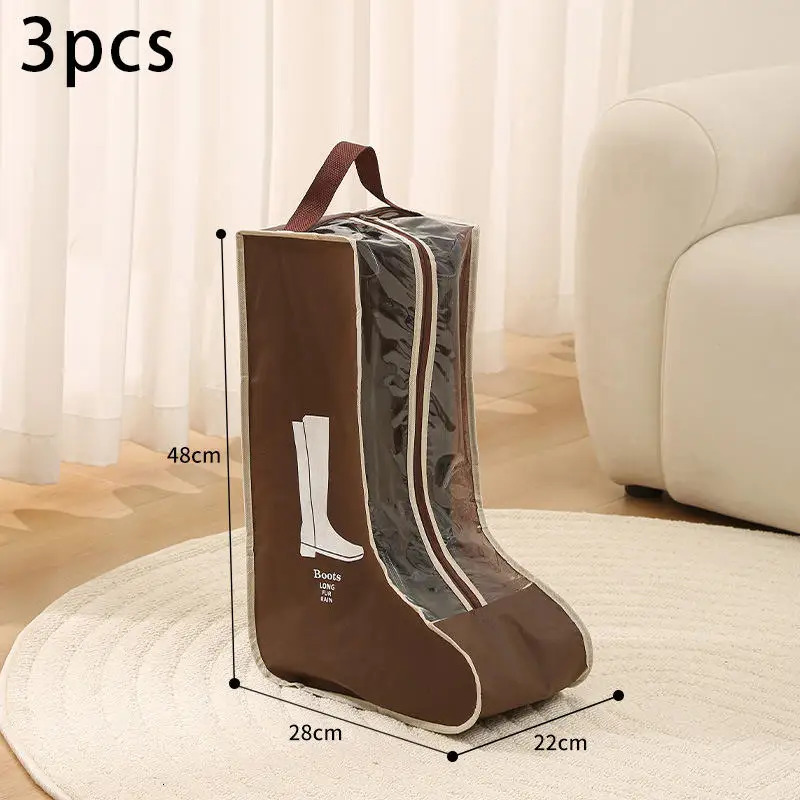 3 storage bags shoe bag travel boots household wide short visual portable 250428s