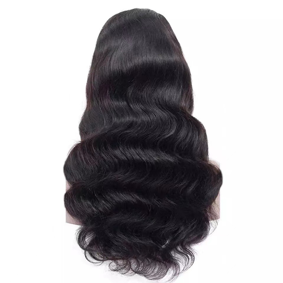 with Wig long curly black wavy synthetic headband