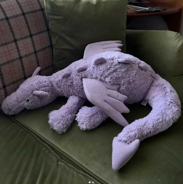In Stock 50cm Jellscat Matcha ry Dragon Kaii Baby Doll Bedro low Cat And Dog Play With Plush Toys Pet Holiday Gift Y250508