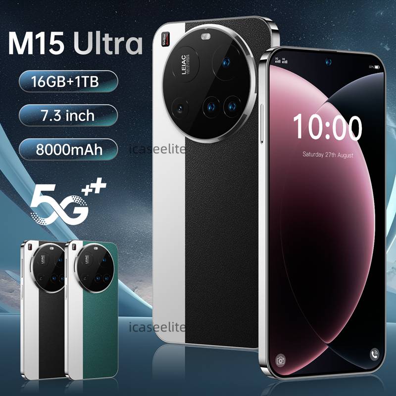 Best-selling phone M15 Ultra - True 4G high-definition 7.3-inch large-screen Android smartphone
