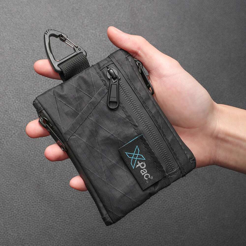 5-Pocket Multi X-PAC Wallet Small Keychain Coin with YKK Zipper EDC Pocket Organizer Utility Pouch for Cards