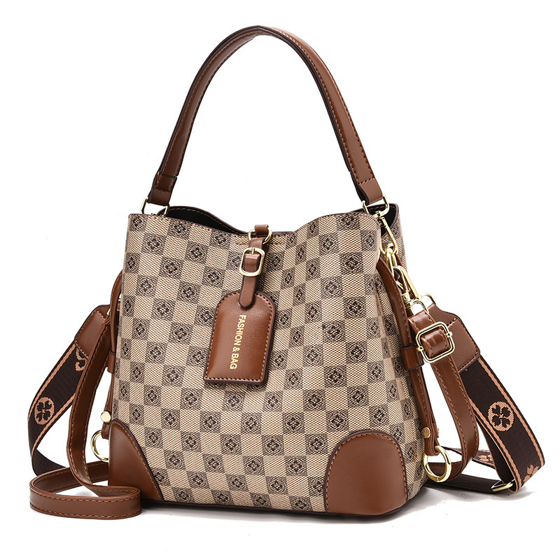 Luxury Brand High Quality New Style Free Delivery Designer Bag Wide Strap Bucket New Light Luxury Bag, Portable Single Shoulder For Women's High-