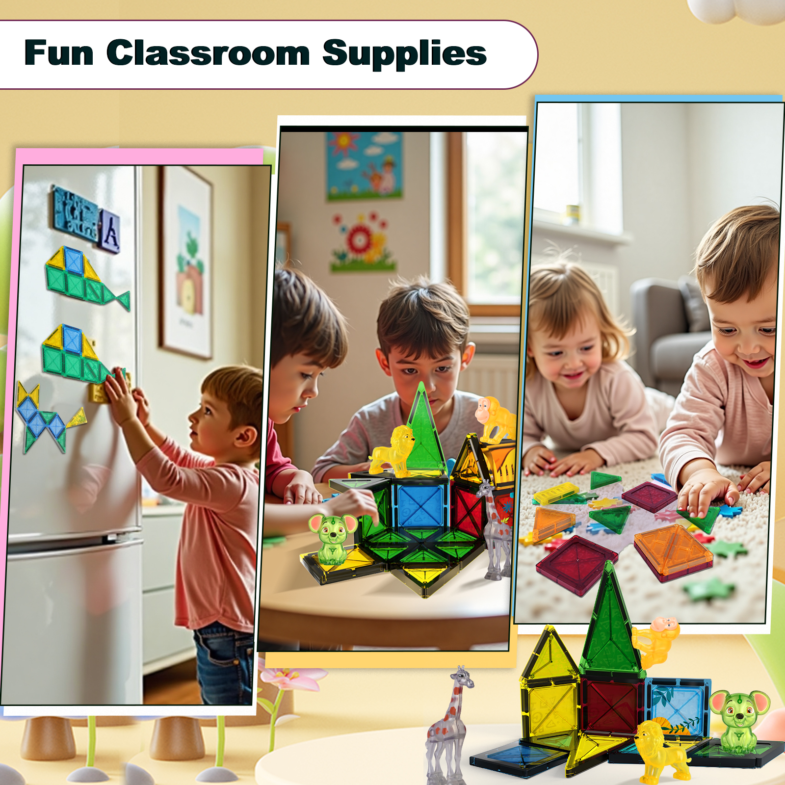 49pcs Educational Learning Cube Toys - Large Collection Promoting Imagination & Problem Solving