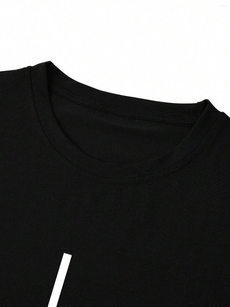 Mens T Shirts Cotton Summer Loose Fit DREAM Letter Printed Slim Casual Sports Round Neck Short Sleeved T-shirt Top