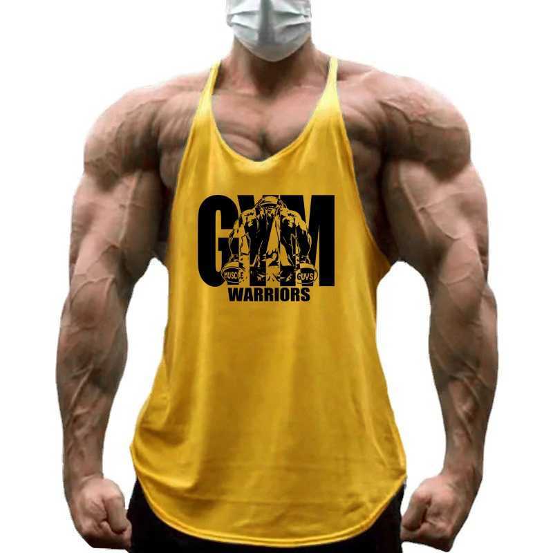 Gym Warriors Workout Tanktop Jogger Singlet Training Bodybuilding Tank Top Vest Shirt Sleeveless Fitness Cotton Shirt For Men W250508