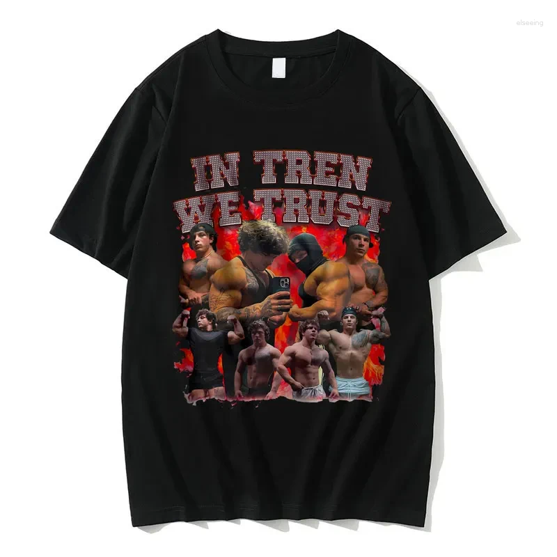 Men's T Shirts Tren Twins Oversized T-shirt Gift For Bodybuilders Gym Rats Print Men Women's Fashion Tees Unisex Vintage Loose Tshirt