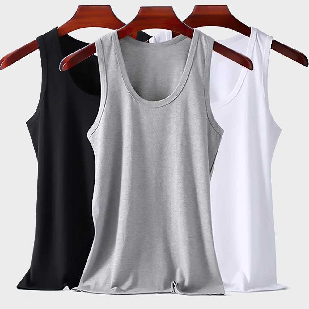 9Pcs Mens Cotton Athletic Tank Top Sleeveless Tank A-Shirt Breathable Moisture-Wicking Undershirt Summer Lightweight Underwear W250508