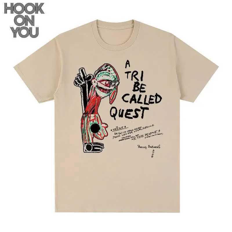 A TRIBE CALLED QUEST Short-sleeved T-shirt Hip Hop Street Rap American Trendy Retro Jazz Men and Women Pure Cotton Short SleevesT250508