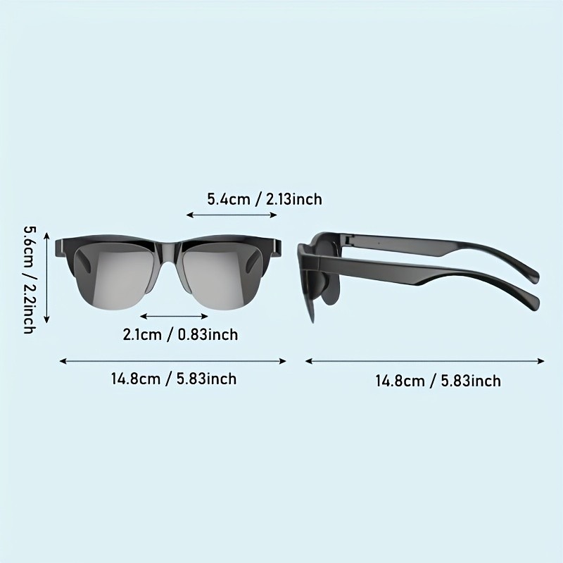Smart Bluetooth V5.3 Sunglasses Glasses Call Outdoor Sports Headphones HIFI Black Technology Anti-touch UV For Men And Women F06 F07 F08