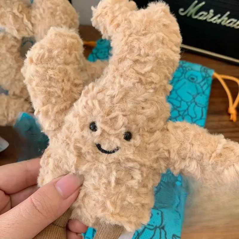 Al sheepskin 18cm ginger plush cute food sticker doll bed decoration cat dog interactive toy gift jelly Y250508 L250811 XJ260303