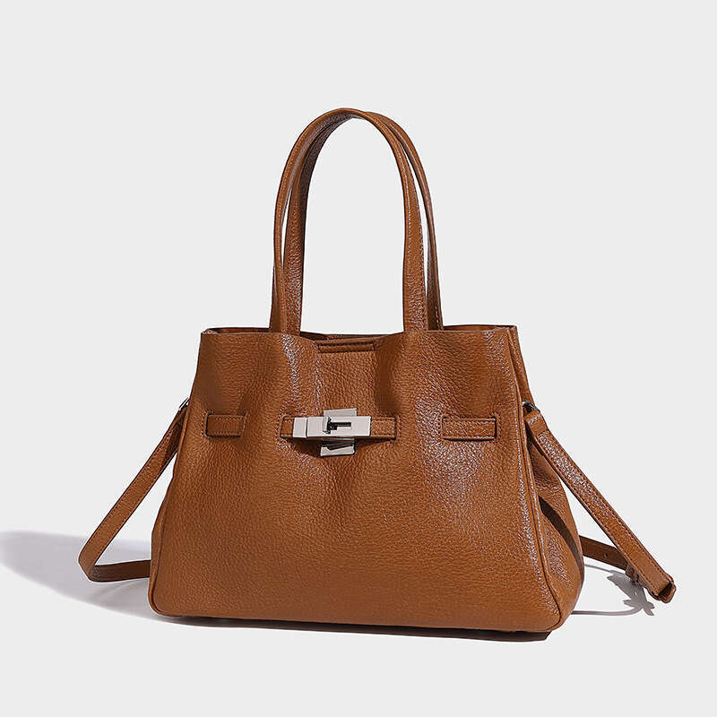 Genuine Leather Large Shoulder Bag Crossbody Clutch Handbag Women Designer For Girls Ladies Fashion Cross Woman