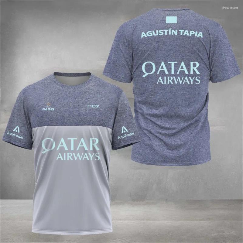 Mens T Shirts Cool Padel Breathable Short Sleeved Fitness Series Summer Quick Drying Street Top Sports T-shirt