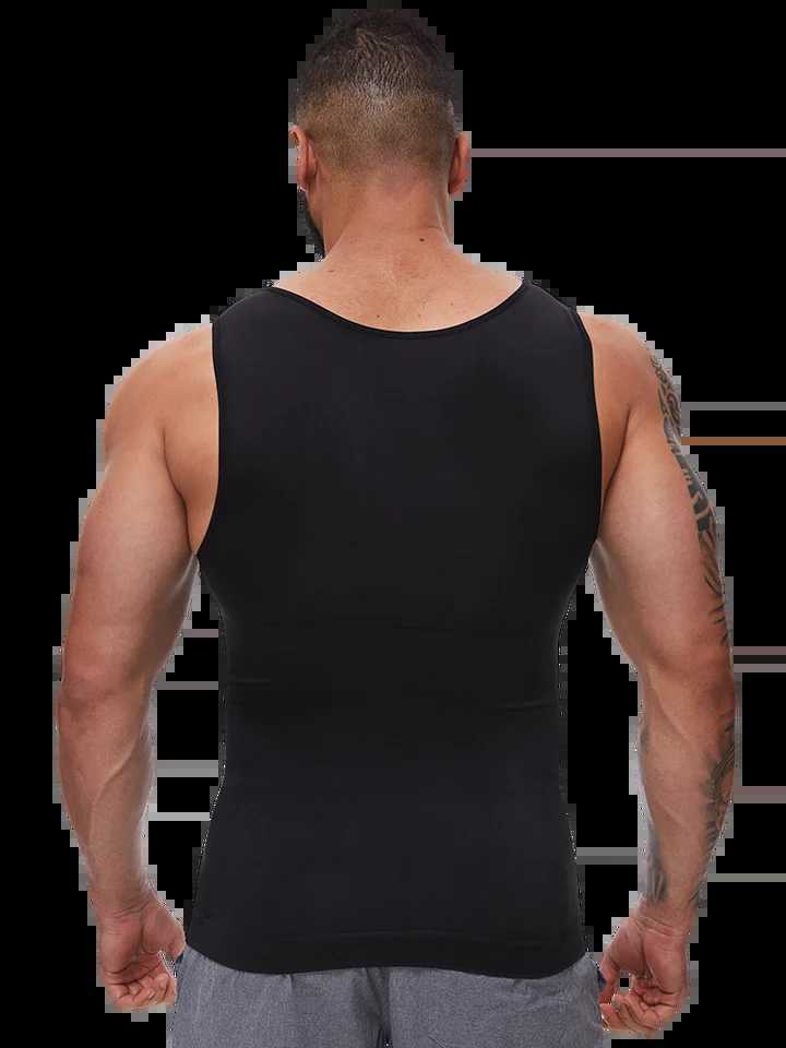 Mens Body Shaper Slimming Compression Vest Undershirt Seamless Waist Trainer Tank Top Belly Control Workout Weight Loss Shapewear W250508