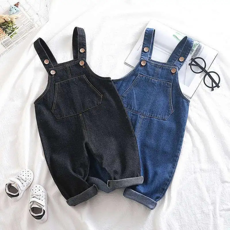 DIIMUU Baby Children Boys Clothing Girls Toddler Overalls Denim Pants Jumper Infant Kids Jumpsuits Trousers Dungarees Playsuits 250508