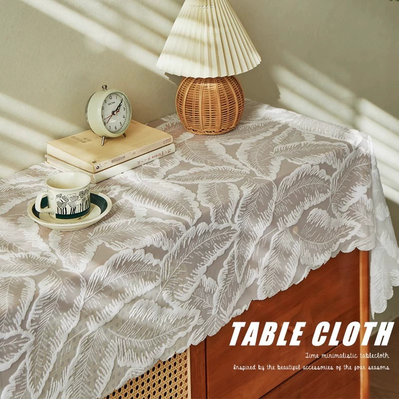 XX0370 French lace sideboard tablecloth hollow lace decorative rectangular tablecloth cover cloth high-grade coffee table cloth