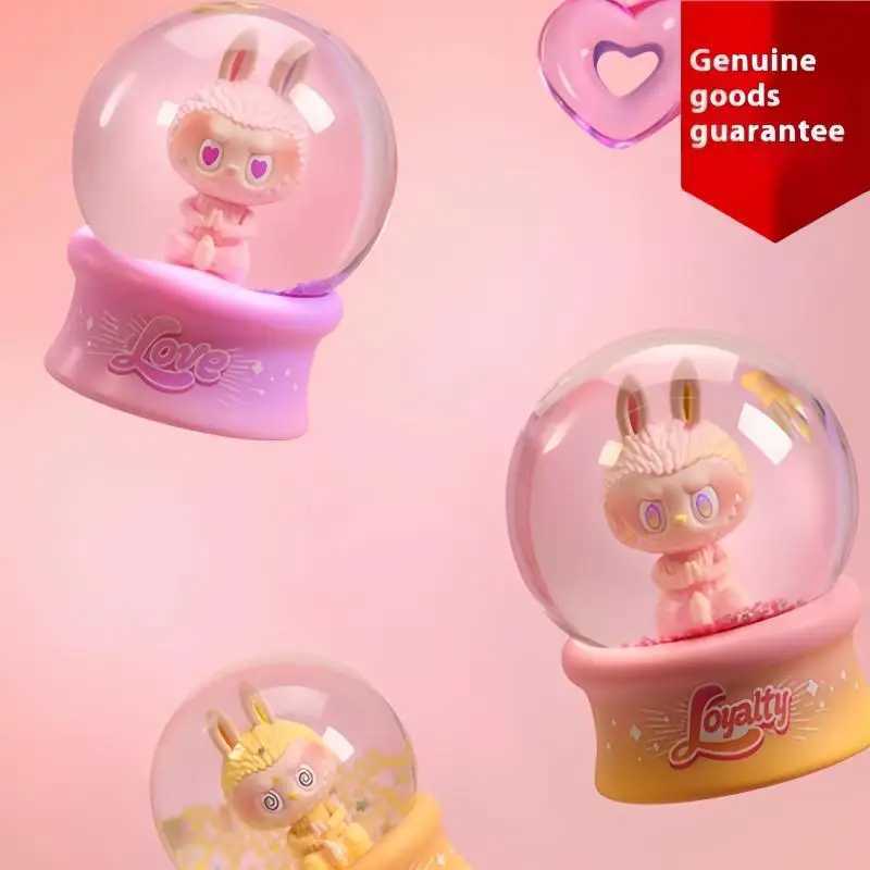 Original The Monsters Labubu V3 Big Into Energy Series Crystal Ball Blind Box Cute Labubu Crystal Ball Mystery Box Decor Gift Z250508