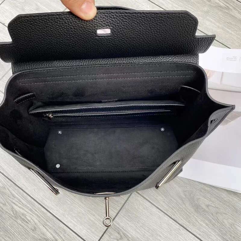Genuine Leather Fashion Women Shouler Cross Small Black Bags Designer Ladies Large Handbag For Woman