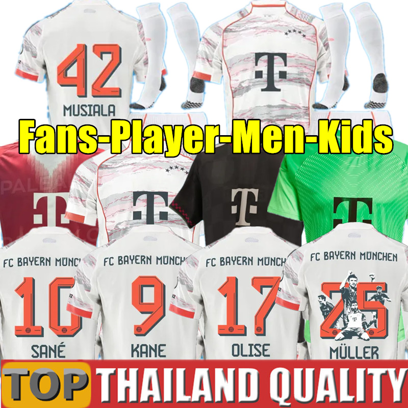 25 26 bayernmunich jersey 2025 away Kane Sane Gnabry football shirt kit men kids fans player version bayernmunich 24 25 goalkeeper BAYERNS